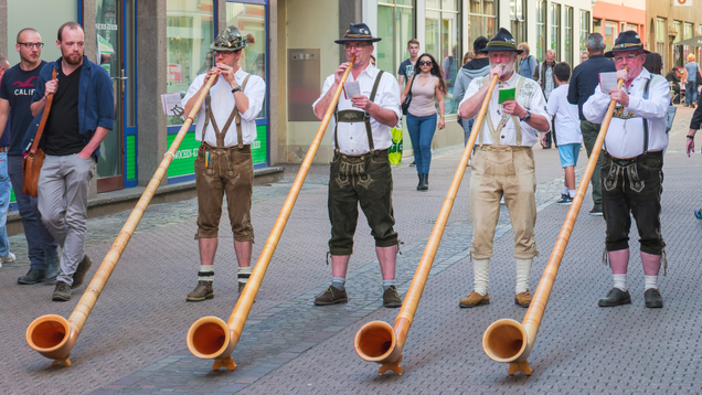 Illustration for article titled Not Sure What’s Going On Here, But Okay: Here’s Some Germans Being Weird In Those Little Outfits